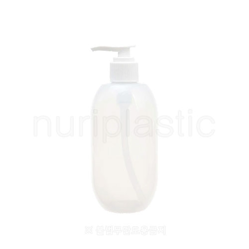 펌프 300㎖ 항아리유백색 (흰색일자형펌프)