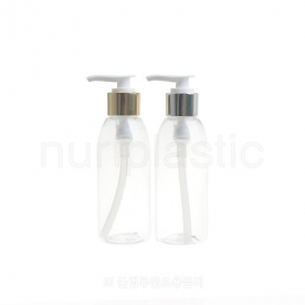 금속펌프 140㎖ 원추투명 유광(일자형)