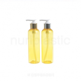 금속펌프 200㎖ 원형롱노랑 유광(일자형)