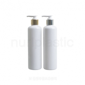 금속펌프 300㎖ 원형롱흰색 유광(일자형)