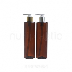 금속펌프 290㎖ 원통롱갈색 유광(일자형)