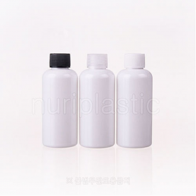 액체용기 100㎖ 원형B흰색