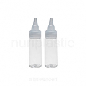 일체형뾰쪽캡 40㎖ 원통(신형)투명,투명일체형뾰쪽캡 (24Ø)