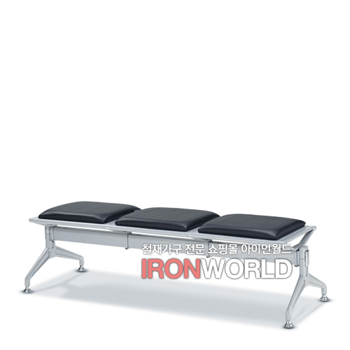 [KI]로딘 B형 3인 등무 로비체어 병원 약국 대기실 의자 휴게실의자