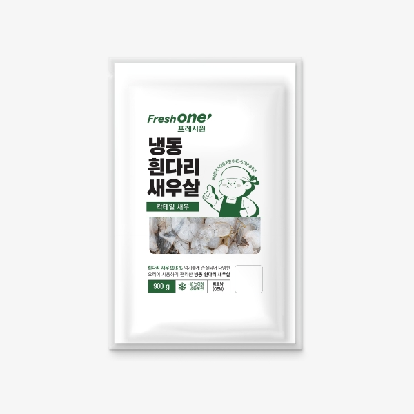 프레시원 냉동 흰다리 새우살(칵테일새우) 900g