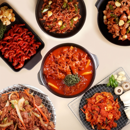 안주류 샘플 세트 ( 숯불닭갈비 1kg + 무뼈닭발 260g + 튤립닭발 370g + 오돌뼈 500g + 닭근위 1kg + 연탄직화 간장불고기 1kg )