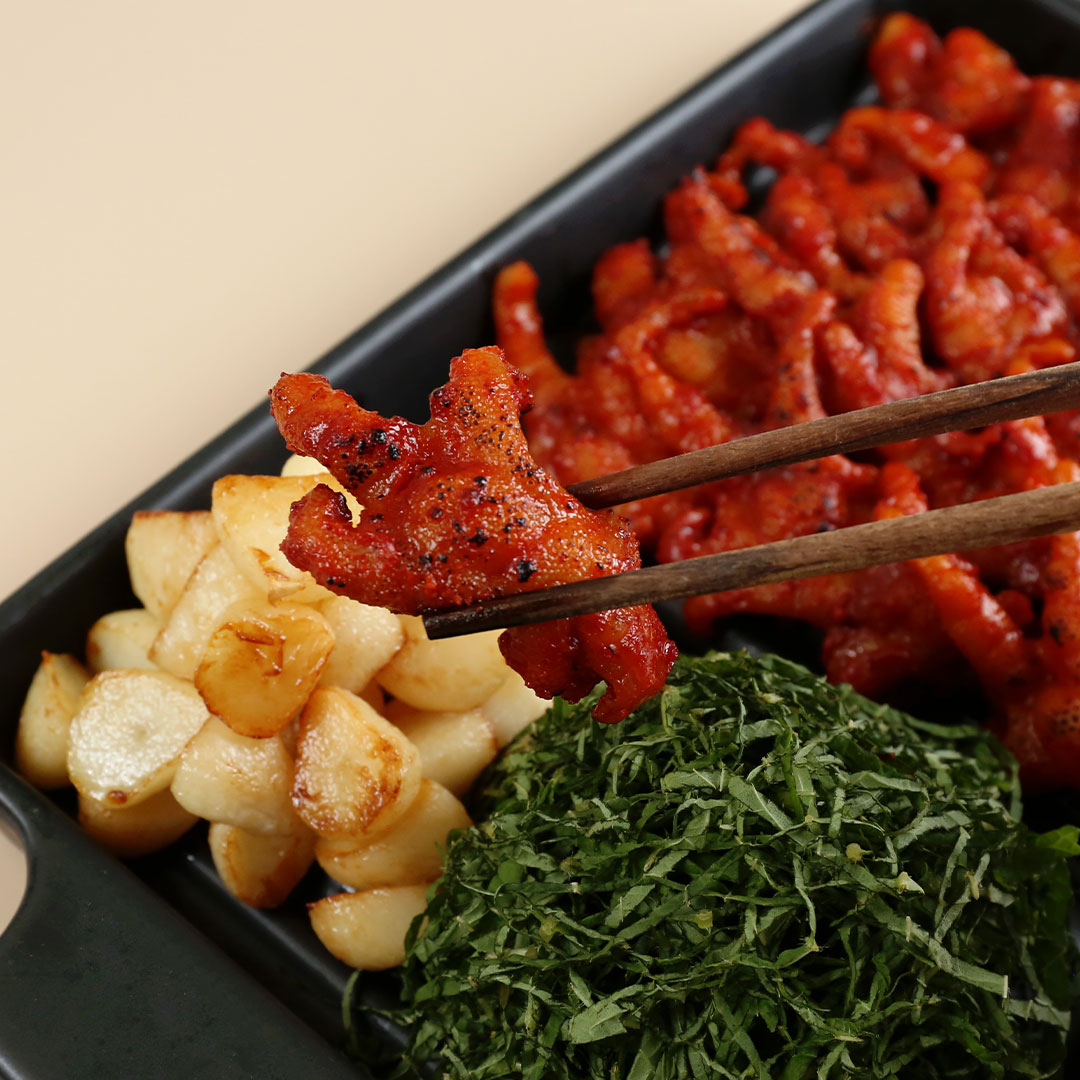 안주류 샘플 세트 ( 숯불닭갈비 1kg + 무뼈닭발 260g + 튤립닭발 370g + 오돌뼈 500g + 닭근위 1kg + 연탄직화 고추장불고기 1kg )
