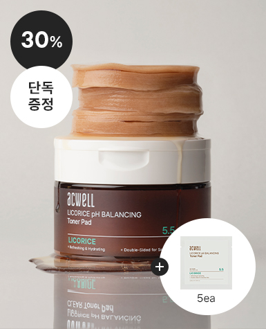 [사은품증정] 아크웰 감초수 PH 밸런싱 토너 패드
