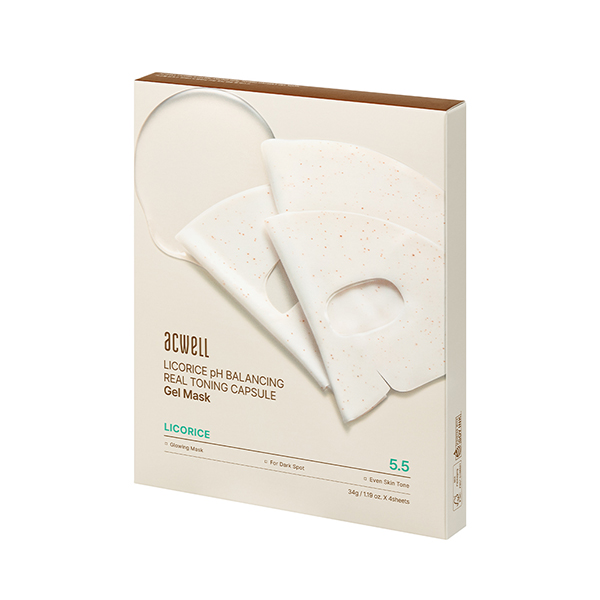아크웰 감초수 pH 밸런싱 리얼 토닝 캡슐 겔 마스크 (4매입)