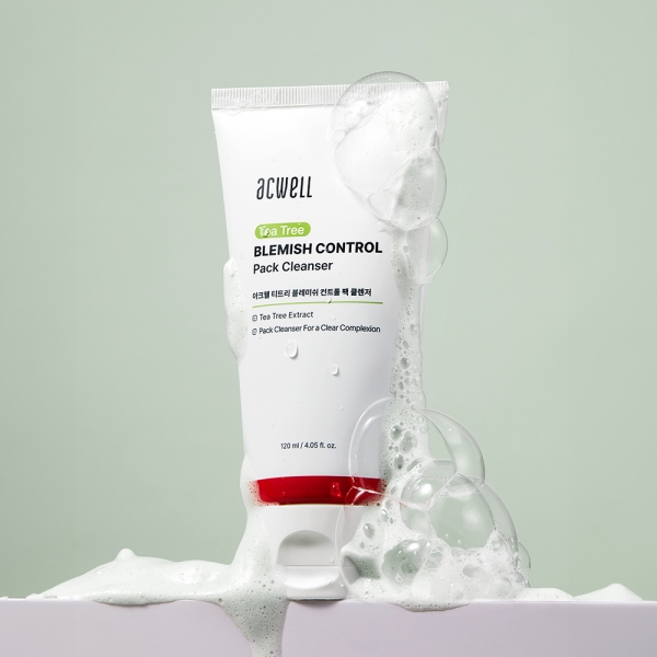 NEW 아크웰 티트리 블레미쉬 컨트롤 팩 클렌저 120ml