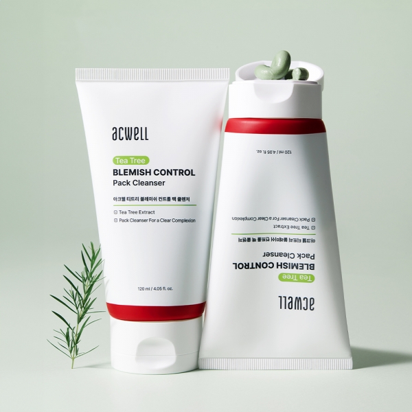 NEW 아크웰 티트리 블레미쉬 컨트롤 팩 클렌저 120ml