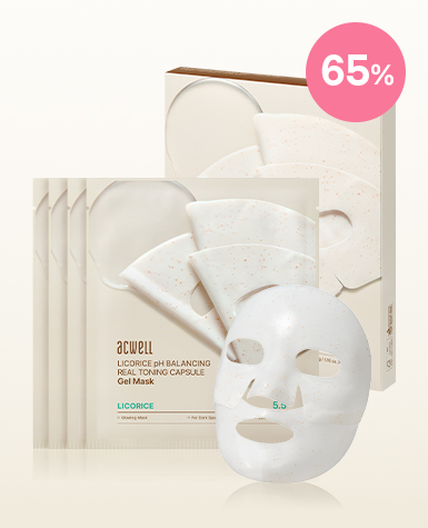 🩷1월 첫구매🩷아크웰 감초수 pH 밸런싱 리얼 토닝 캡슐 겔 마스크 (4매입)
