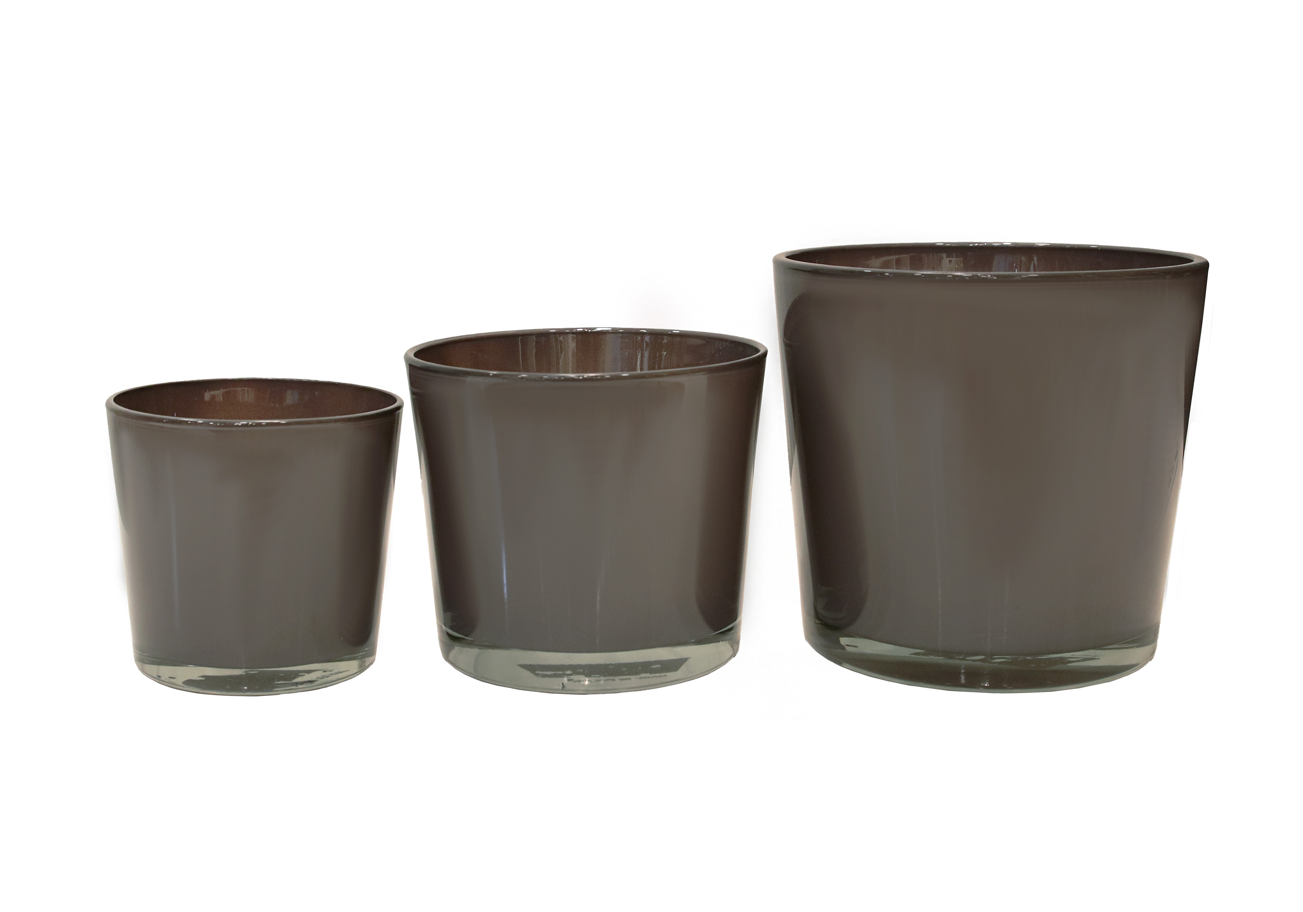 [HK] Conner Regular Planter Glass - WARM GREY