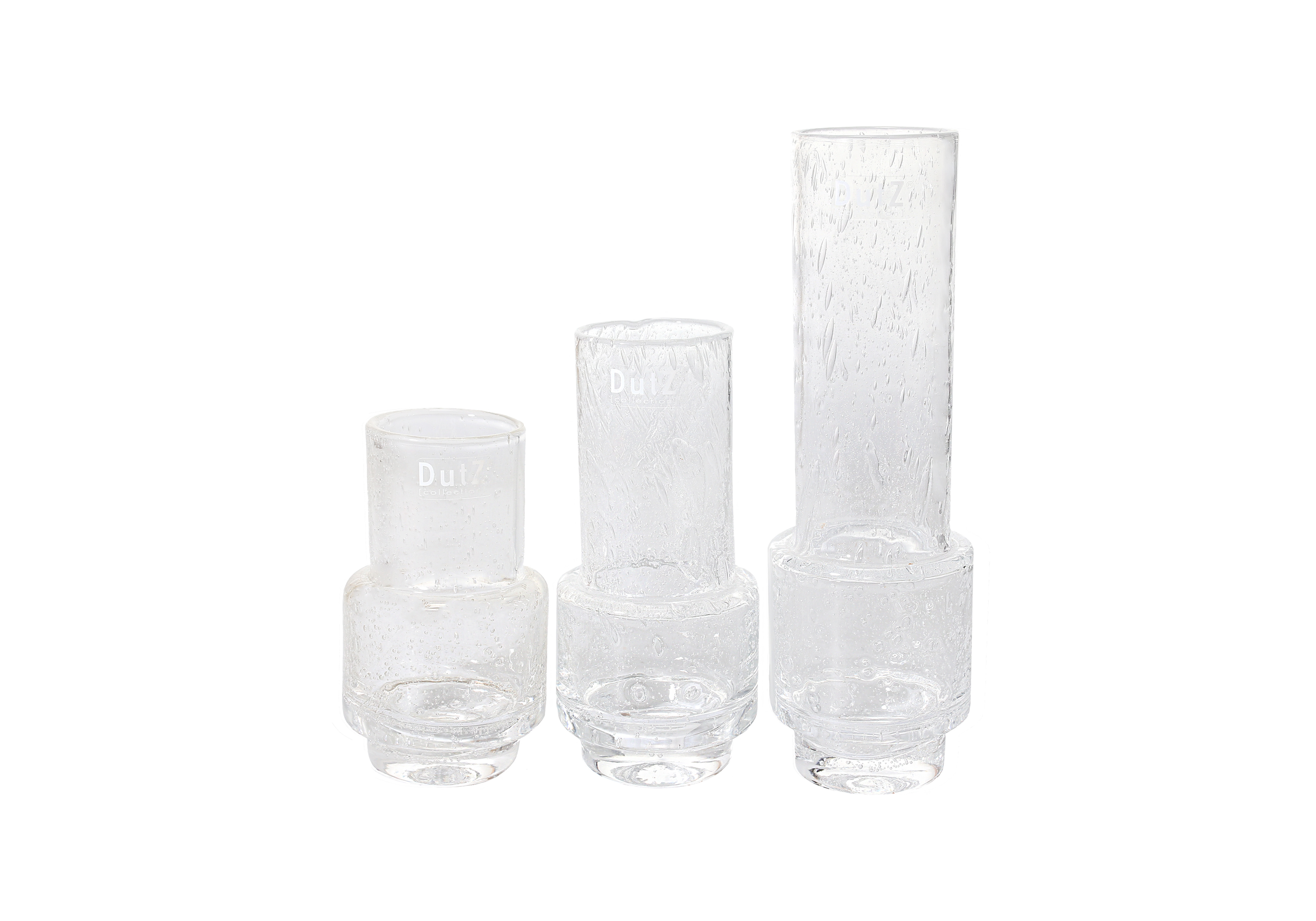 [DUTZ] VASE RONA - CLEAR BUBBLES