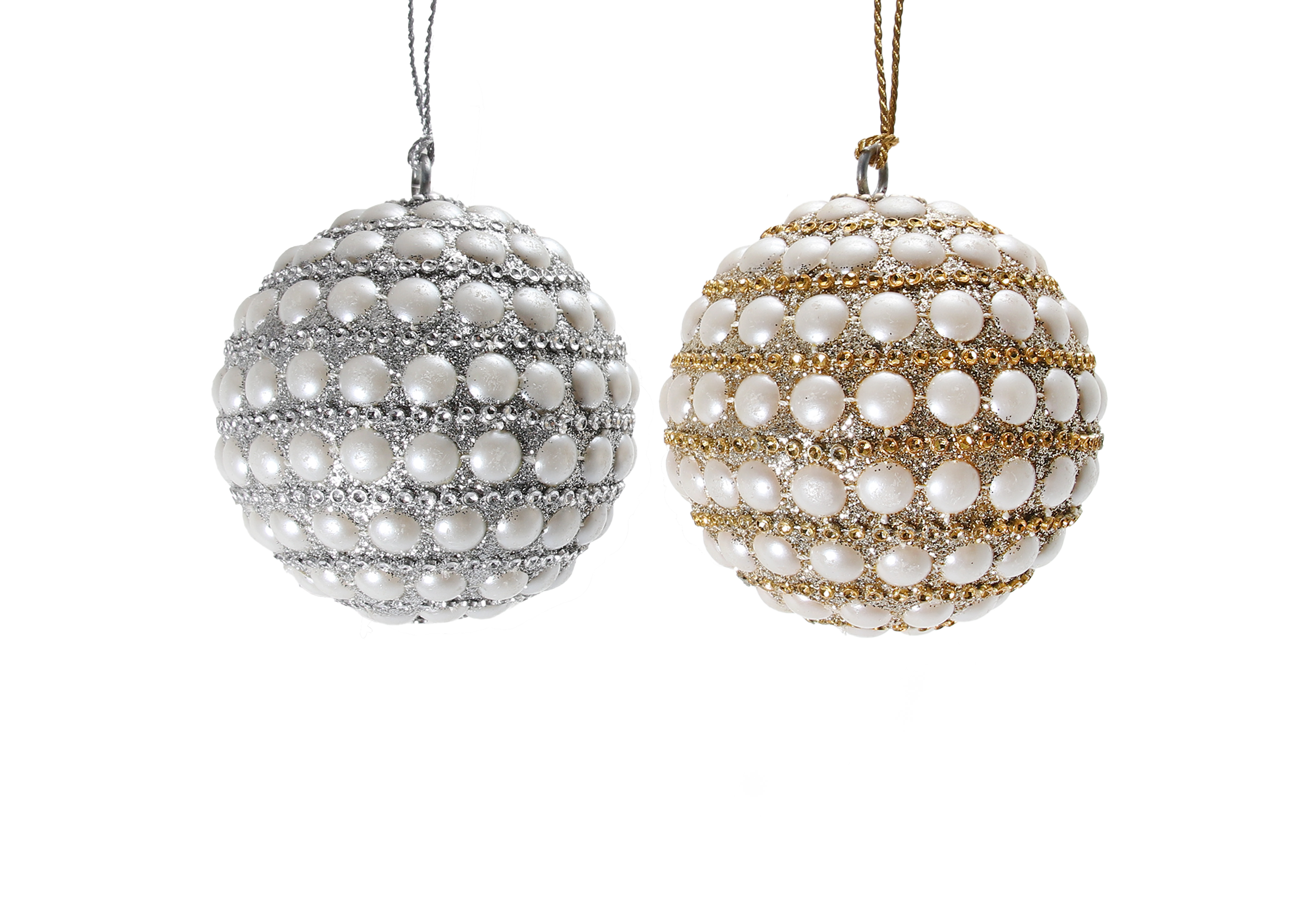 [ALY] 진주 데코 볼 SET- 실버/골드