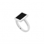 [P1Harmony/2PM PICK] ROCA RECTANGLE ONYX RING