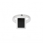 [P1Harmony/2PM PICK] ROCA RECTANGLE ONYX RING