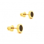 [NCT PICK] ROCA MINI ROUND ONYX EARRINGS