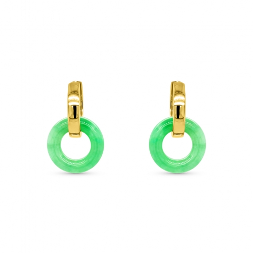 ROCA JADE HOOP EARRINGS