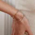 LA LIGNE BOA CHAIN TWO-TONE BRACELET