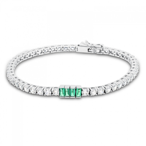 BB GREEN BAGUETTE BRACELET