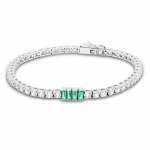 BB GREEN BAGUETTE BRACELET