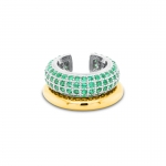 BB MICRO FULL PAVE EAR CUFF_GREEN