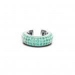 BB MICRO FULL PAVE EAR CUFF_GREEN