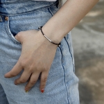 [원슈타인 PICK] LA LIGNE SINGLE STRING BRACELET_Silver