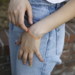 [NCT PICK] LA LIGNE TWOSOME BRACELET ORANGE DOT