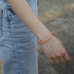 [NCT PICK] LA LIGNE SINGLE STRING BRACELET ORANGE DOT