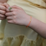 [NCT PICK] LA LIGNE SINGLE STRING BRACELET ORANGE DOT