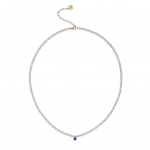 PEARL BB BLUE BIJOUX NECKLACE