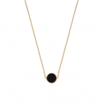 ROCA MINI ROUND ONYX NECKLACE