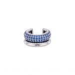 BB MICRO FULL PAVE EAR CUFF_BLUE