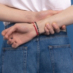 LA LIGNE SINGLE STRING BRACELET RED