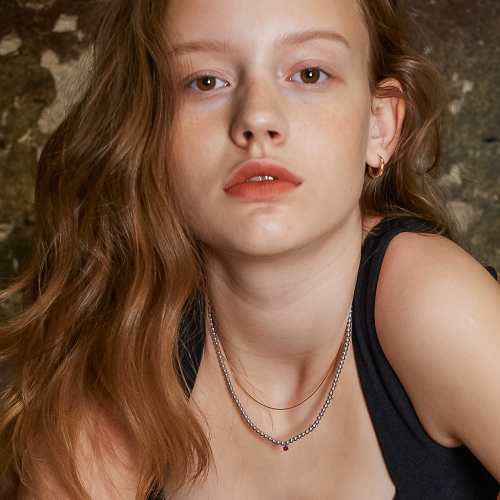 PEARL BB GREY BIJOUX NECKLACE