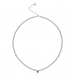 PEARL BB GREY BIJOUX NECKLACE