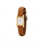 GRAM SILVER BAR WATCH LEATHER BRACELET_Camel