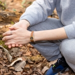 GRAM SILVER BAR WATCH LEATHER BRACELET_Camel