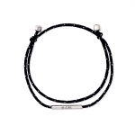 LA LIGNE DOUBLE STRING BRACELET BLACK DOT