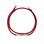 LA LIGNE DOUBLE STRING BRACELET RED