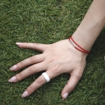 LA LIGNE DOUBLE STRING BRACELET RED