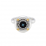 TIME SCREW COGWHEEL COIN RING