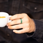 LA LIGNE GREEN CERAMIC BAND