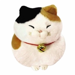 어뮤즈 고양이 인형 히게만쥬 삼색냥 13cm