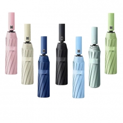 튼튼한 12살대 암막 접이식 3단 자동 양산 우산