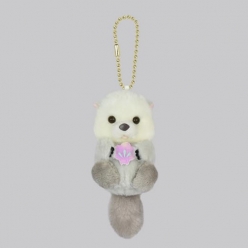 어뮤즈 미니 해달인형 키링 조개든 라이짱 7cm