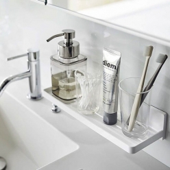 야마자키 타워 욕실 필름 후크 물빠짐 정리대 선반 무타공 주방 소품 걸이