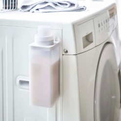 야마자키 타워 자석 무타공 액체 세탁세제 디스펜서 섬유유연제 리필 소분용기